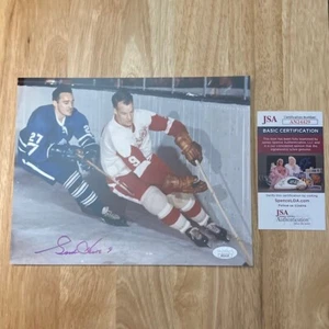 GORDIE HOWE Detroit Red Wings AUTOGRAPHED/SIGNED 8 x 10 Photo (JSA Authentic) - Picture 1 of 6