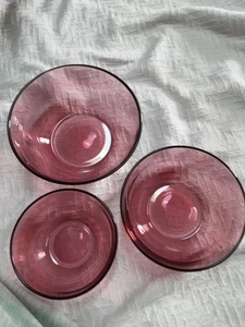 Social Studies small nesting bowls Set Of 3 1/4" 4 1/2" 5 1/4" salsa dips - Picture 1 of 4