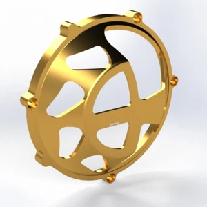 Ducati carter frizione "Race" oro NUOVO - clutch cover gold NEW - Picture 1 of 1