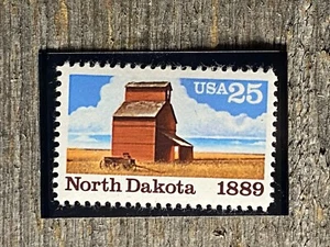 U.S. #2403 25¢ North Dakota Statehood Stamp (Box: 1C) - Picture 1 of 1