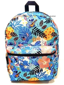 Disney Lilo Stitch Large 16" School Backpack All Over Print Travel Tote Book Bag - Picture 1 of 6