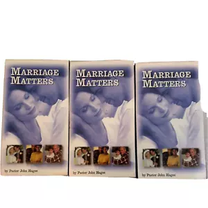 Marriage Matters By Pastor John Hagee 3 VHS Tape Set Volume 1-3 - Picture 1 of 5
