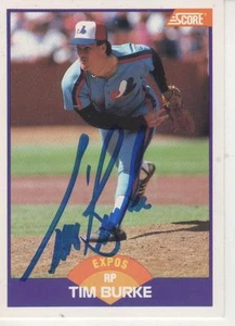 TIM BURKE FIRMADO 1989 PUNTUACIÓN #228 - EXPOSICIONES MONTREAL - Imagen 1 de 1