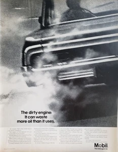 Anuncio impreso de gasolina móvil 1969 arte de pared efímero decoración motor sucio - Imagen 1 de 1