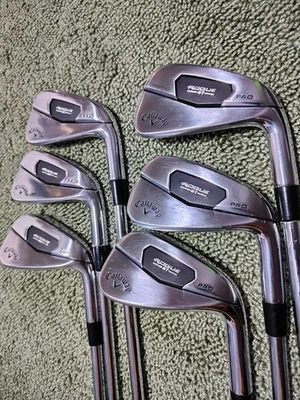 Callaway ROGUE ST PRO Iron Set 6pc 5-Pw Dynamic Gold95 S200 Stiff Flex Steel RH - Image 1 of 4