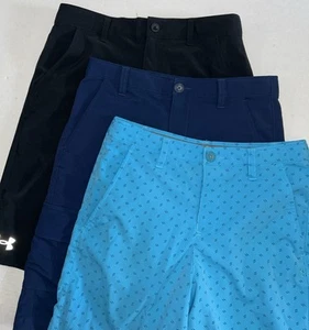 Boys Under Armour Casual Chino Shorts Sz YLG 16 Lot Of 3 - Picture 1 of 14