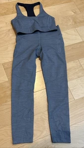 Outdoor Voices Yoga Entrenamiento Conjunto Leggings y Sujetador Deportivo Azul Talla XS - Imagen 1 de 7