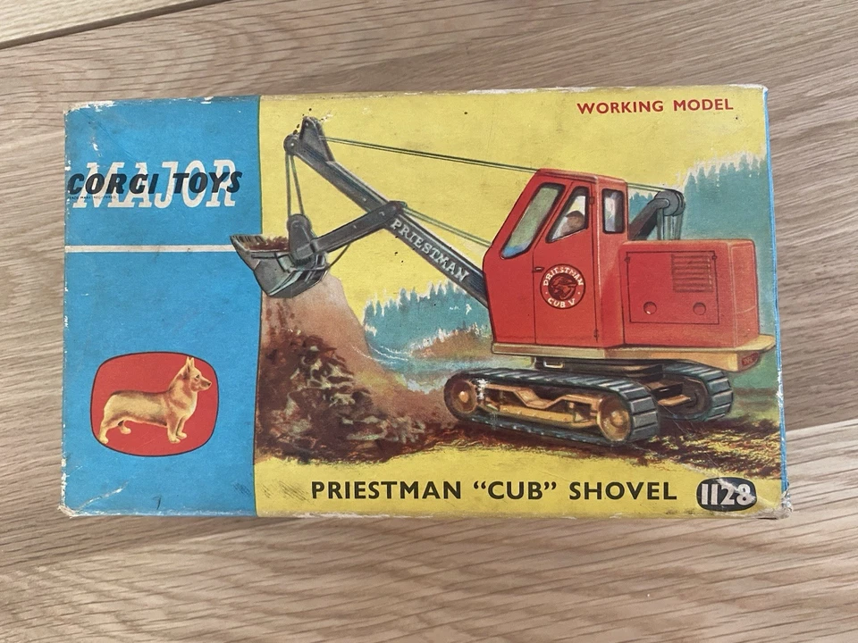Vintage Corgi Major Toys No. 1128 - Priestman Cub Shovel Digger In Original Box - Image 1 of 4