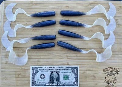 Boogey Man Bait Co. 8” Grub de agua salada Lingcod pez roca mero pargo brillo UV Foto 1 de 4