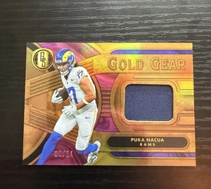 2024 Puka Nacua Gold Standard Gold Gear #’d/24 - Imagen 1 de 2