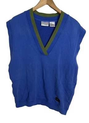 Chaleco de golf Reebok Greg Norman The Shark vintage de los 90’s azul verde para hombre talla XL Foto 1 de 4