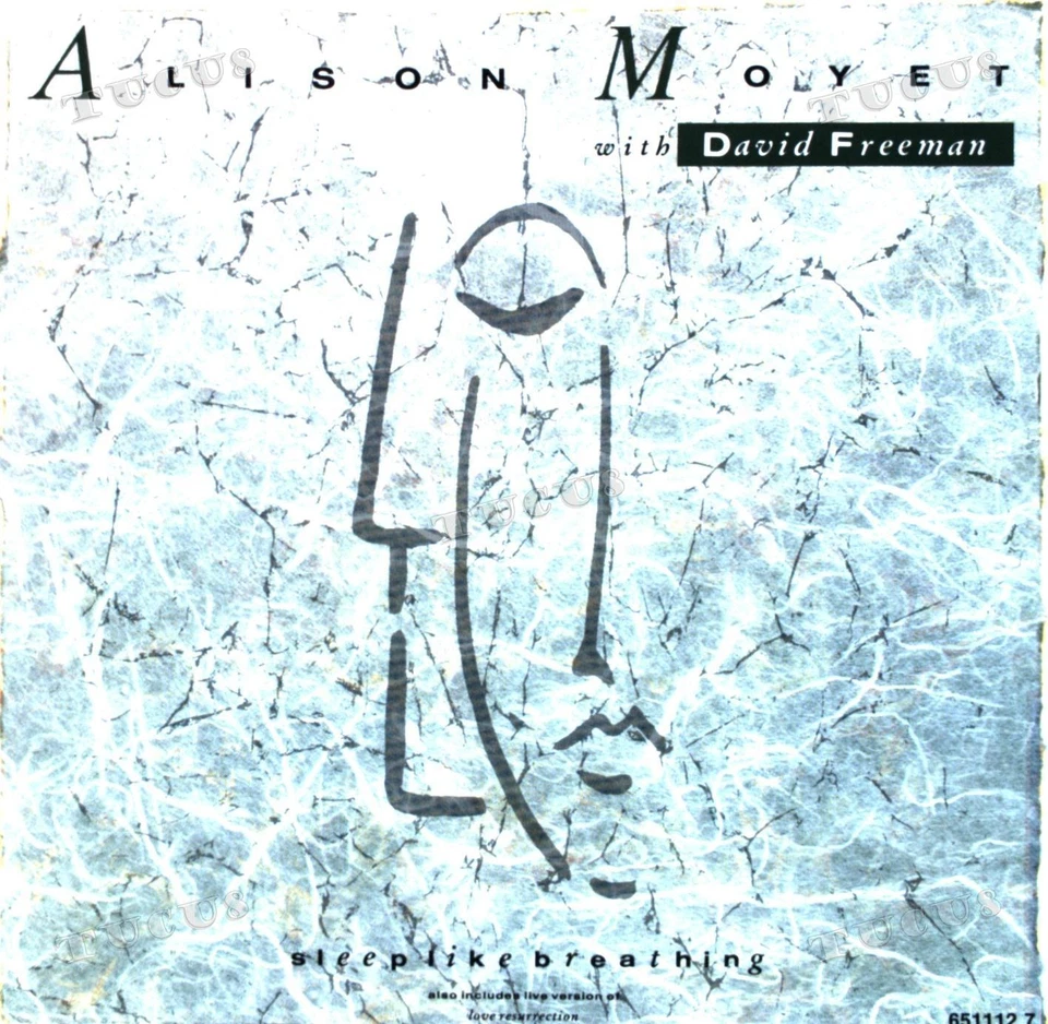 Alison Moyet With David Freeman - Sleep Like Breathing 7in 1987 (VG+/VG+) '* - Image 1 of 1