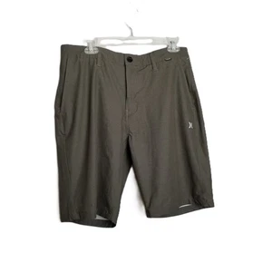 Hurley Performance Shorts Size 32 Olive Green NWOT Lightweight Mesh Pockets - Picture 1 of 12