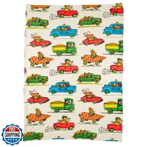 Ropa de cama para niños Franco Richard Scarry súper suave y acogedora, 46 pulgadas x 60 pulgadas, (apagada - Imagen 1 de 5