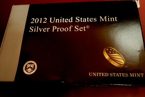 2012-S United States Mint SILVER Proof Set - 14 Coins W/COA & OGP Box - 90% U.S Cover