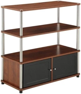 Designs2Go Highboy TV Stand with Storage Cabinets and Shelves for Tvs up to 40 I - Picture 1 of 4