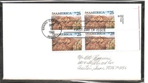US SC # 2512 Grand Canyon FDC. BLK4. No Cachet - Picture 1 of 1