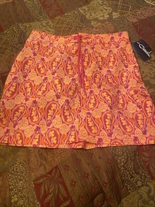 Catalina Damen Gr. XL (16-18) rosa orange Blumenmuster Schwimmen Überwurf Rock Tasche zum Binden - Bild 1 von 13