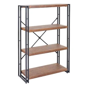 Design 121x80cm Bücherregal Standregal Wohnregal Aktenschrank Regal Büro 55081 - Bild 1 von 5
