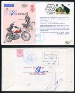 C68c a Londres por ferrocarril 1980 especial firmado por el coronel K. De Wulf - Imagen 1 de 1