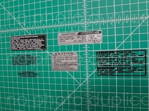 87' 1987 Z50 Z50R marco 6 piezas calcomanías de advertencia pegatinas de colección etiquetas gráficas - Imagen 1 de 1