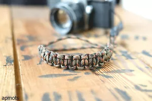 Paracord Camera Wrist Strap with Quick Release in Fall Camo by apmots - Picture 1 of 8