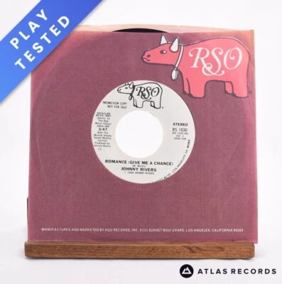 Johnny Rivers - Romance (Give Me A Chance) - Promo 7" Vinyl Record - VG+/NM - Image 1 of 4