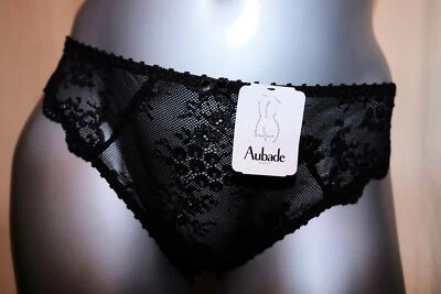 AUBADE Hüftstring Tanga AUBADE A L'AMOUR DA26 Leavers Spitze noir schwarz NEU - Bild 1 von 2