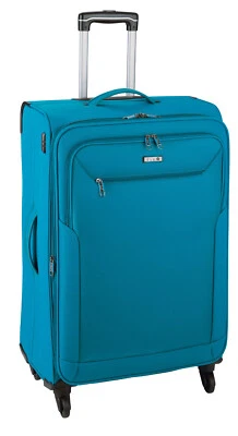 leichter 2,7kg Reisegepäck Trolley Mittelgroßer Koffer 67 cm Himmel Blau Bowatex - Bild 1 von 4