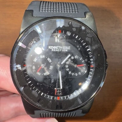 Reloj Hombre Kenneth Cole Acero Inoxidable Banda Goma Nuevo Sin Etiquetas KC1428 Foto 1 de 4