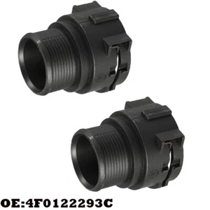 2PCS Fit for Audi A8 Quattro 3.0L 4.0L 4F0122293C Radiator Coolant Hose Flange - Picture 1 of 8