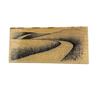 Estampillas de goma de paisajes de estampillas puntillismo de camino de cuerda larga - Imagen 1 de 6