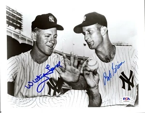 Whitey Ford Bob Grim autographed signed 8x10 photo MLB New York Yankees PSA COA - Picture 1 of 1