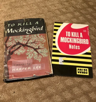 To Kill A Mockingbird 1960 Harper Lee Book Club Edition w/ DJ & VTG Coles Notes - Image 1 of 4