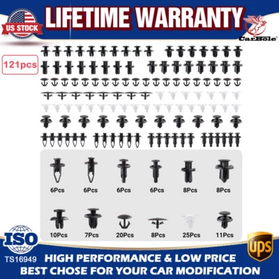 Kits surtidos de 121 piezas de retenedor de carrocería con clip para capó de puerta para guardabarros Honda Foto 1 de 4