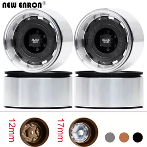 Cerchio ruota in lega metallica 2,6" Beadlock Negativo 7,5 per RC Axial 1/10 1/7 1/8 MK07 - Foto 1 di 87