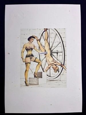 Erotic Kunstdruck  v. Montorgueil „Love hurts“ 1930s Bondage Sadomaso LGBT Spank - Bild 1 von 2