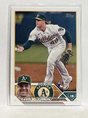 #276 David MacKinnon Rookie Oakland Athletics 2023 Topps Series One Baseball Car - Image 1 of 2
