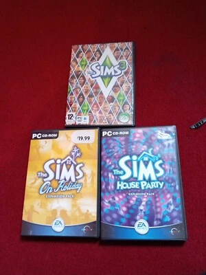sims pc konvolut / Sims 3 / Sims On Holiday / Sims House Party Expansion Pack  - Bild 1 von 4