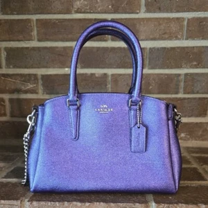 Cartera Coach Mini Sage púrpura - Imagen 1 de 12