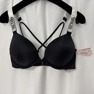 NWT Size 34C Victoria’s Secret Swim Bombshell Shine Straps Strappy Underwire Top - Bild 1 von 9