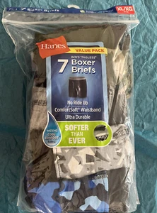 ⚡️Paquete de 7 calzoncillos boxer Hanes para niños ropa interior cintura cómoda suave talla XL 18-20 - Imagen 1 de 7