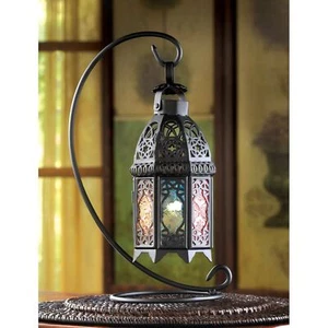 Multicolor Moroccan Hanging Candle Lantern Lamp Centerpiece Terrace Home Decor - Picture 1 of 5