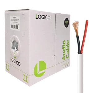 500ft Speaker Wire 14AWG 2 Conductor 14/2 CL3 In-Wall Audio Bare Copper Cable - Picture 1 of 3