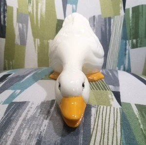 Ceramic Duck Goose Figurine Cottagecore Farmhouse Decor Collectible Home Decor - Picture 1 of 14