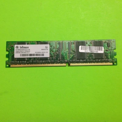 Infineon HYS64D32301HU-5-B 256MB DDR-400 (PC-3200) PC-3200U Random Access Memor - Image 1 of 3