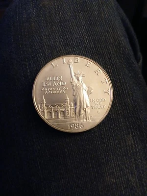 1986 Ellis Island Silver Dollar - Image 1 of 3