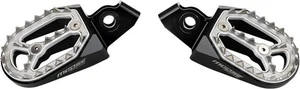 Moose Qualifier Footpegs Black/Silver for Honda CRF1100L Africa Twin 2020-2022 - Picture 1 of 1