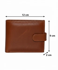 RFID-Proof Sheep Nappa Wallet Black & Brown for Men’s Soft Notecase with Credit - Picture 1 of 2