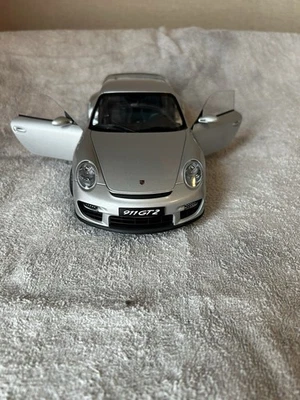 2001 RARE AUTOART PORSCHE 911 GTI COUPE  SILVER DIECAST MODEL 1:18 SCALE No Box - Image 1 of 3